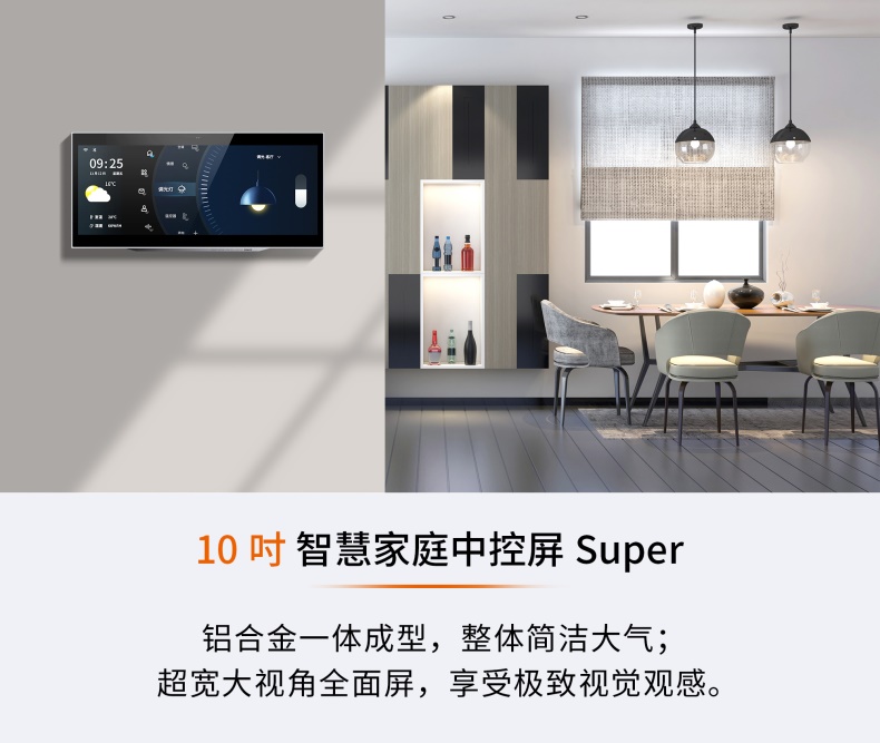 狄耐克智慧家庭中控屏:有颜有料的实力派